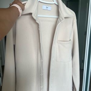 Beige TNA Fleece Coat